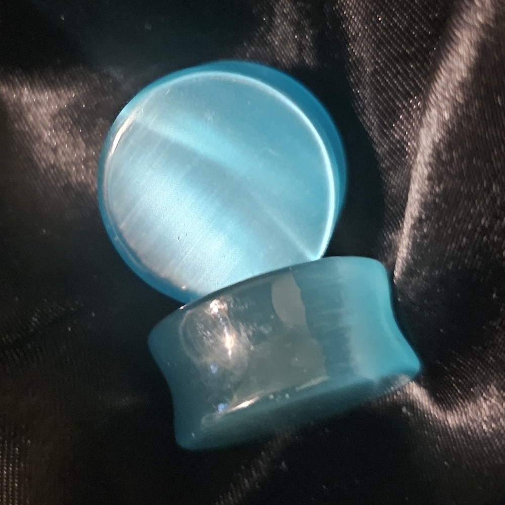 22mm-7/8" Gauges Cat Eye Stone